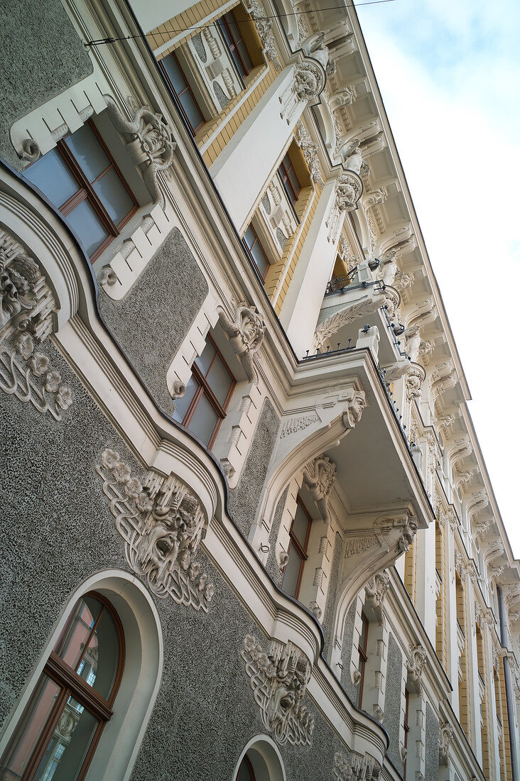 Lettland, Riga, Jugendstil, Haus, Fassade