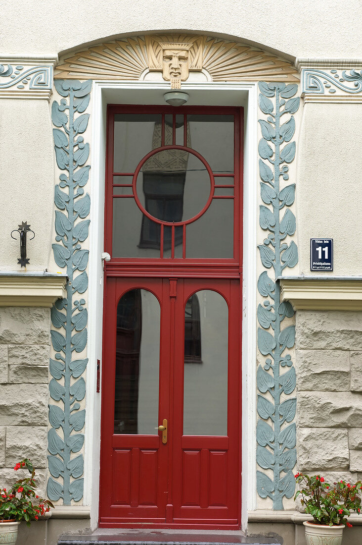 Lettland, Riga, Jugendstil, Haus, Fassade