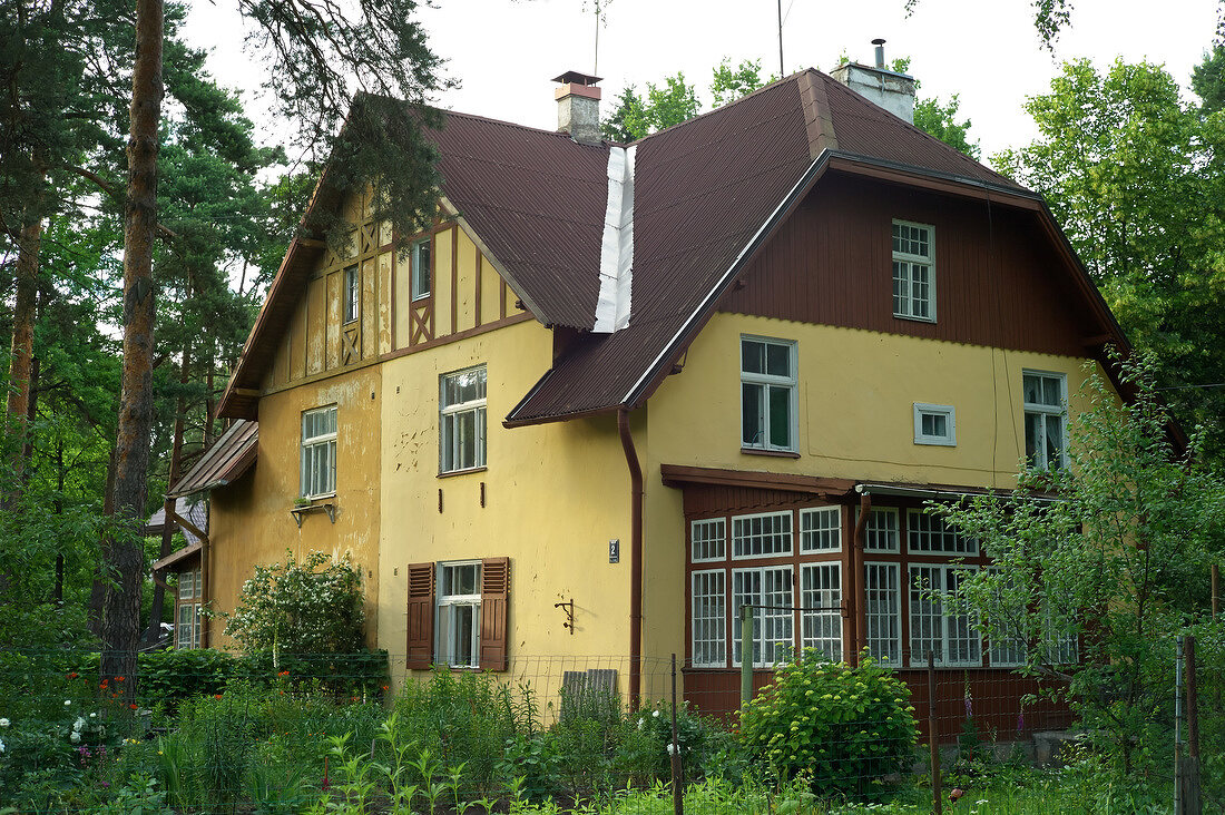 Lettland, Riga, Jugendstil Villen, Mezaparks 