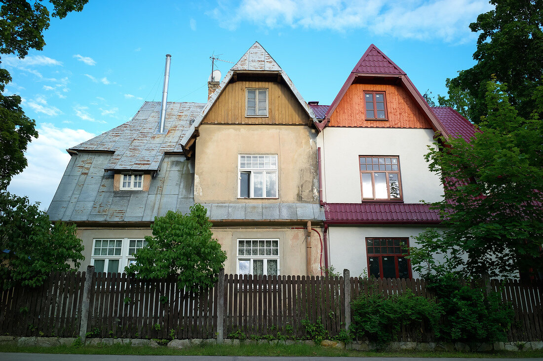 Lettland, Riga, Jugendstil Villen, Mezaparks 