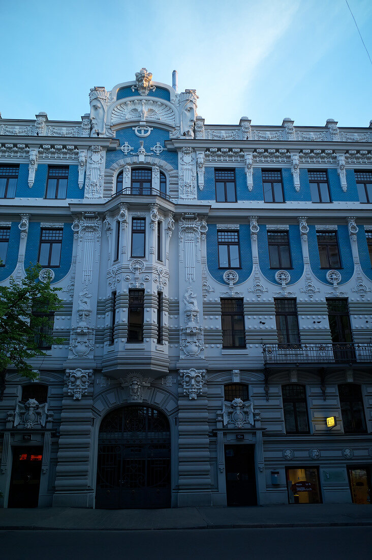 Lettland, Riga, Jugendstil, Haus, Fassade