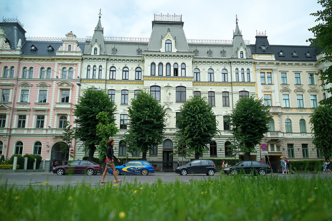 Lettland, Riga, Jugendstil, Haus, Fassade