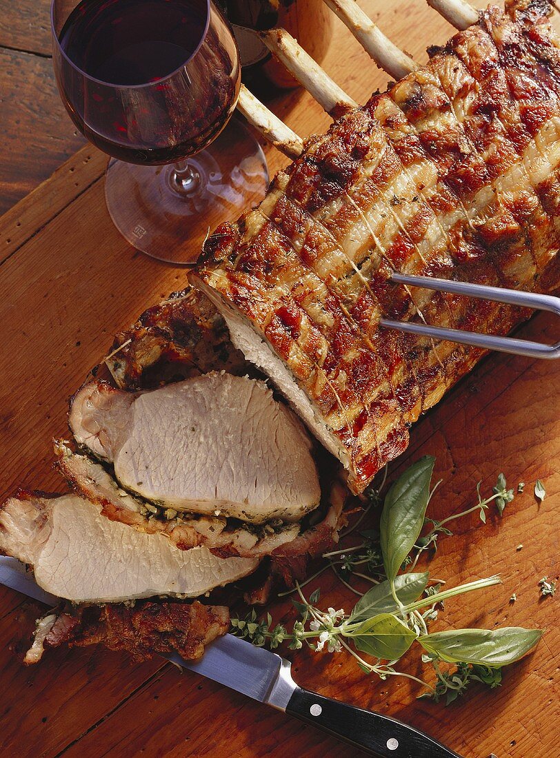 Arista alla fiorentina (roast pork), Tuscany, Italy