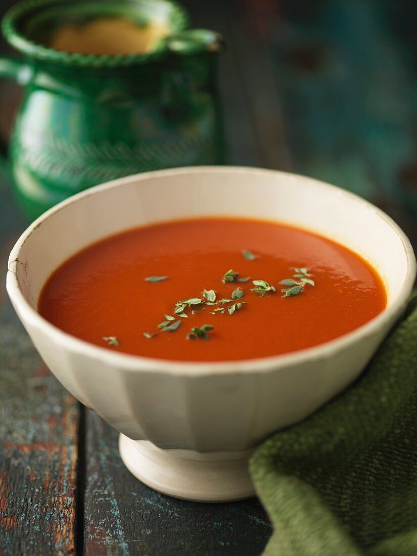 Tomato soup with thyme