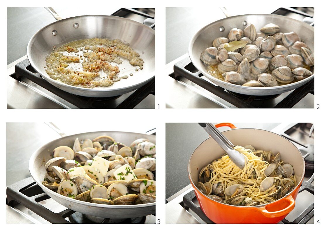 Steps for Making Clam Scampi