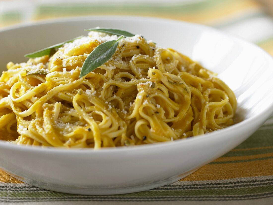 Linguine with Sage and Parmesan Cheese