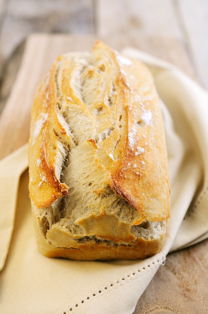 Ein kastenförmiges Weißbrot