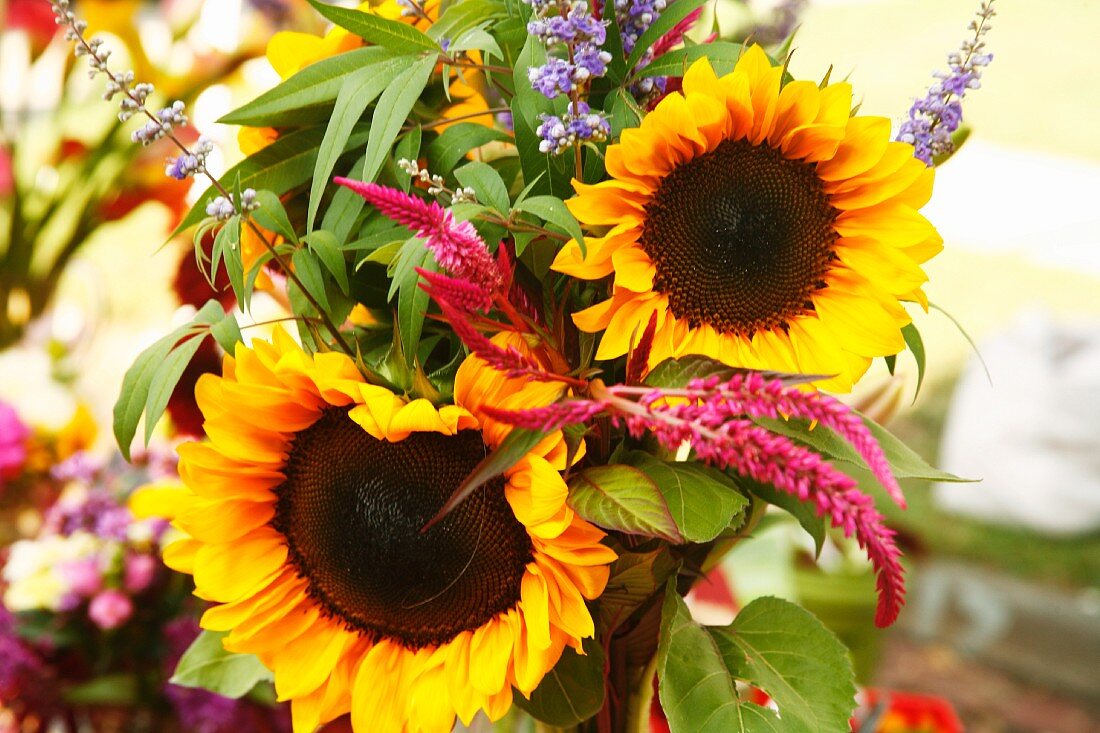 Blumenstrauss mit Sonnenblumen