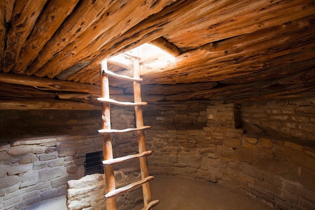 Interior of a Native American Cliff Dwelling