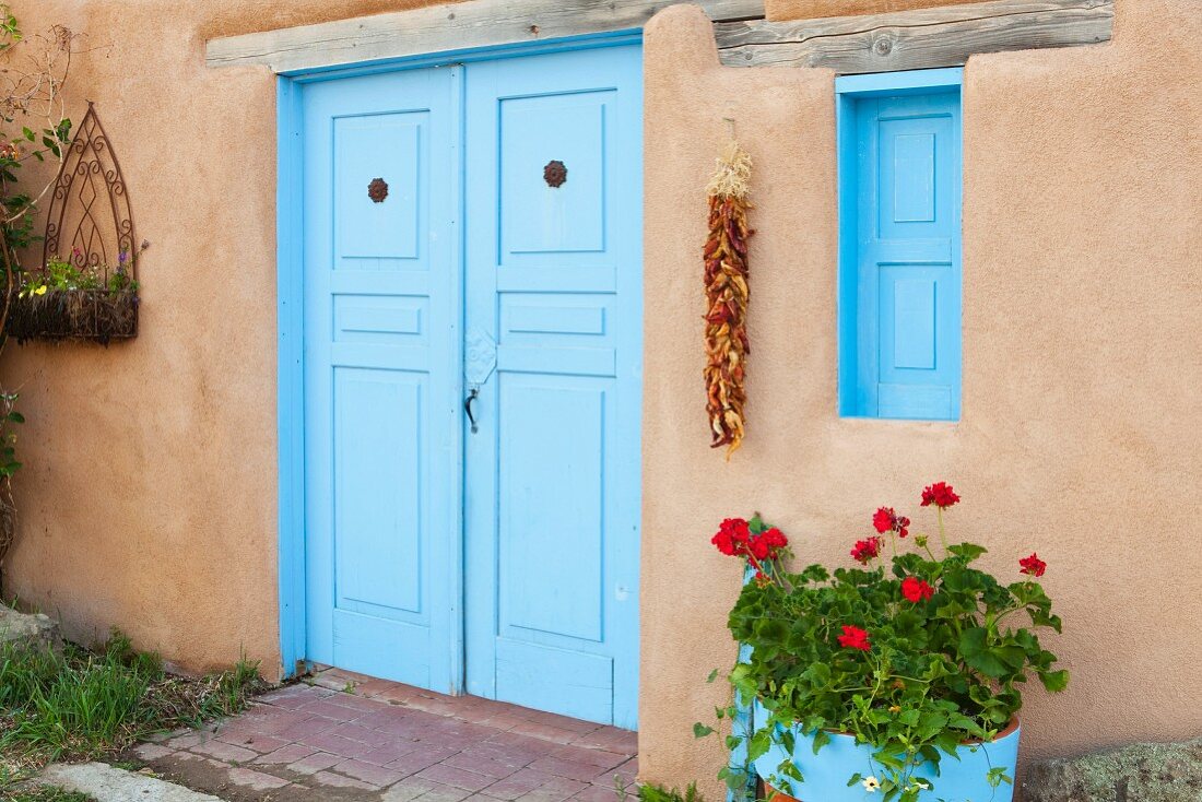 Doorway With Chili Peppers