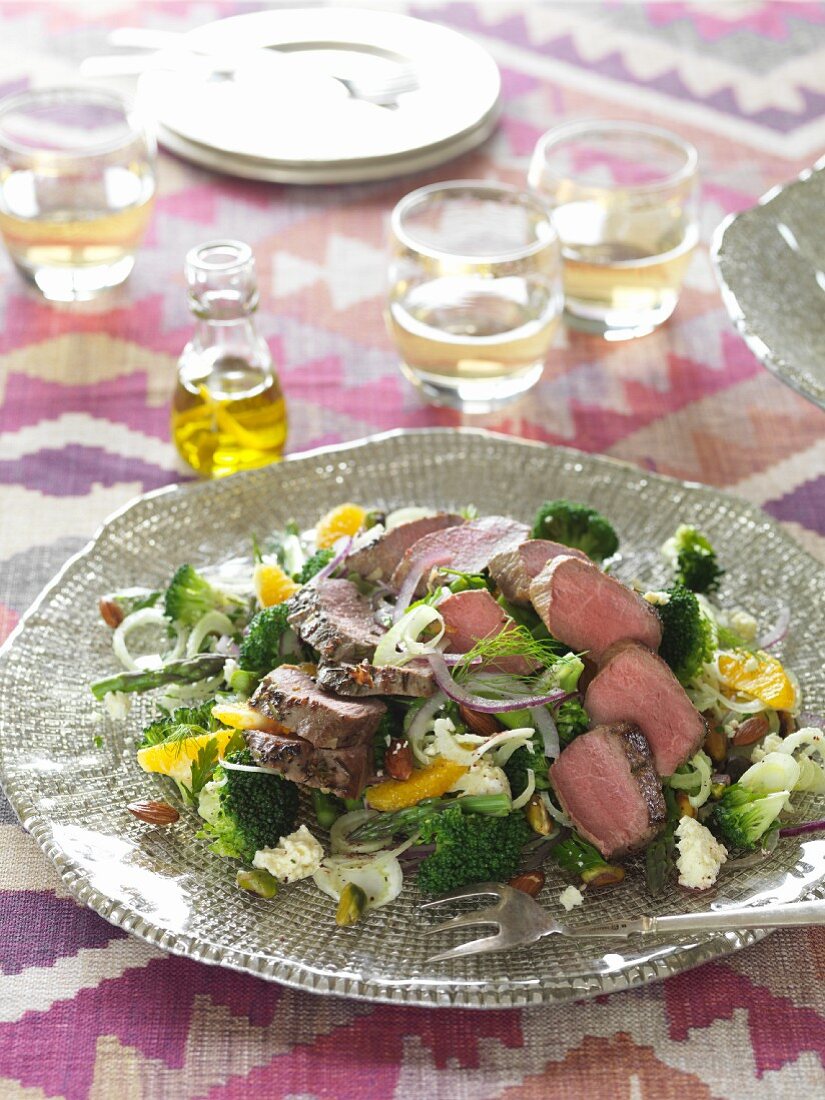 Moroccan lamb salad