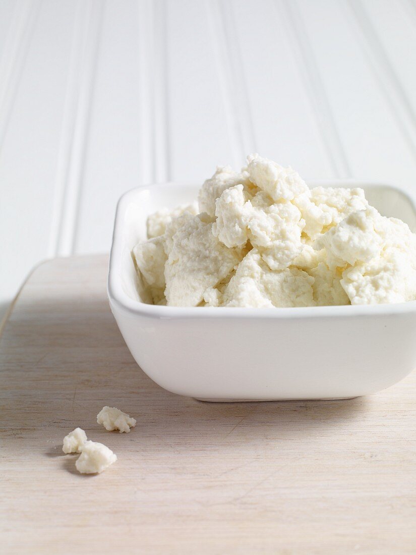 A bowl of ricotta