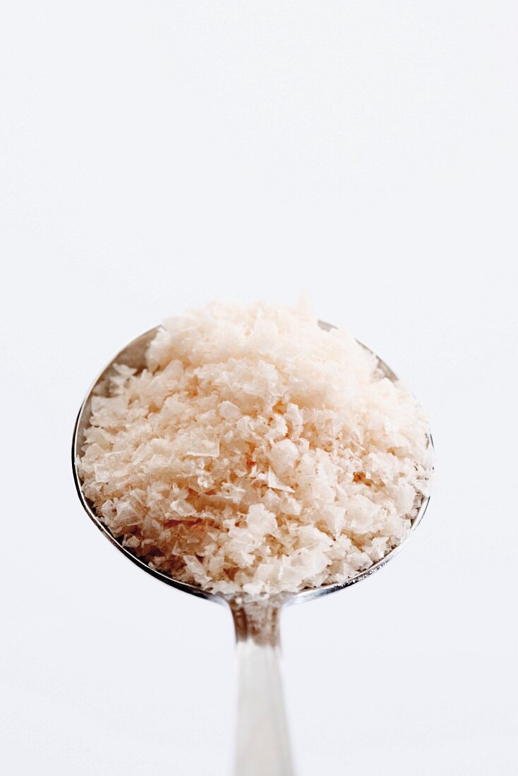 Murray River salt on a spoon
