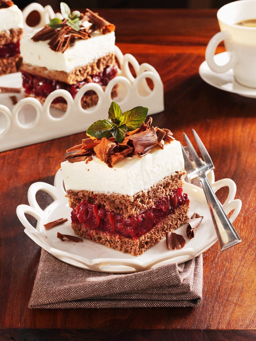 Black Forest Gateau slices