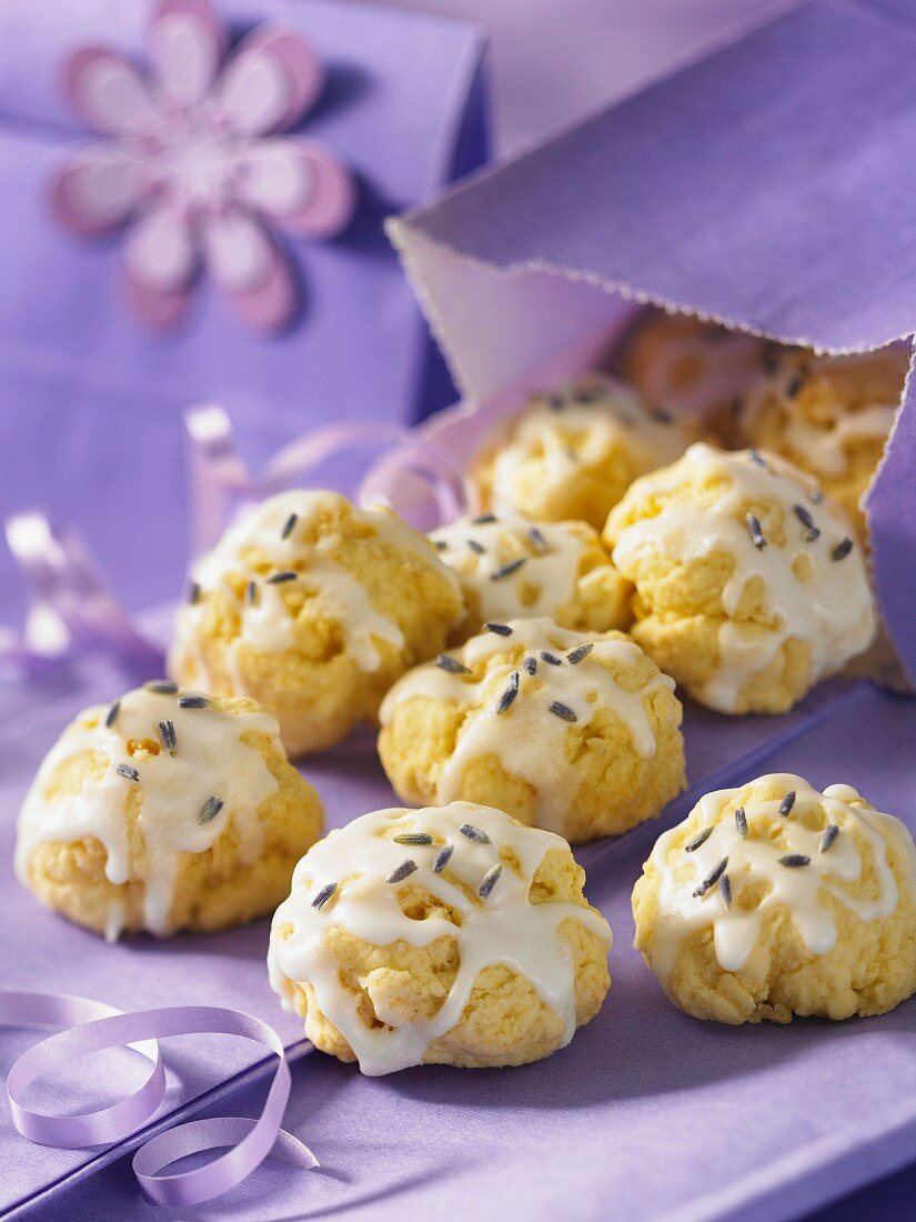 Lemon and lavender biscuits