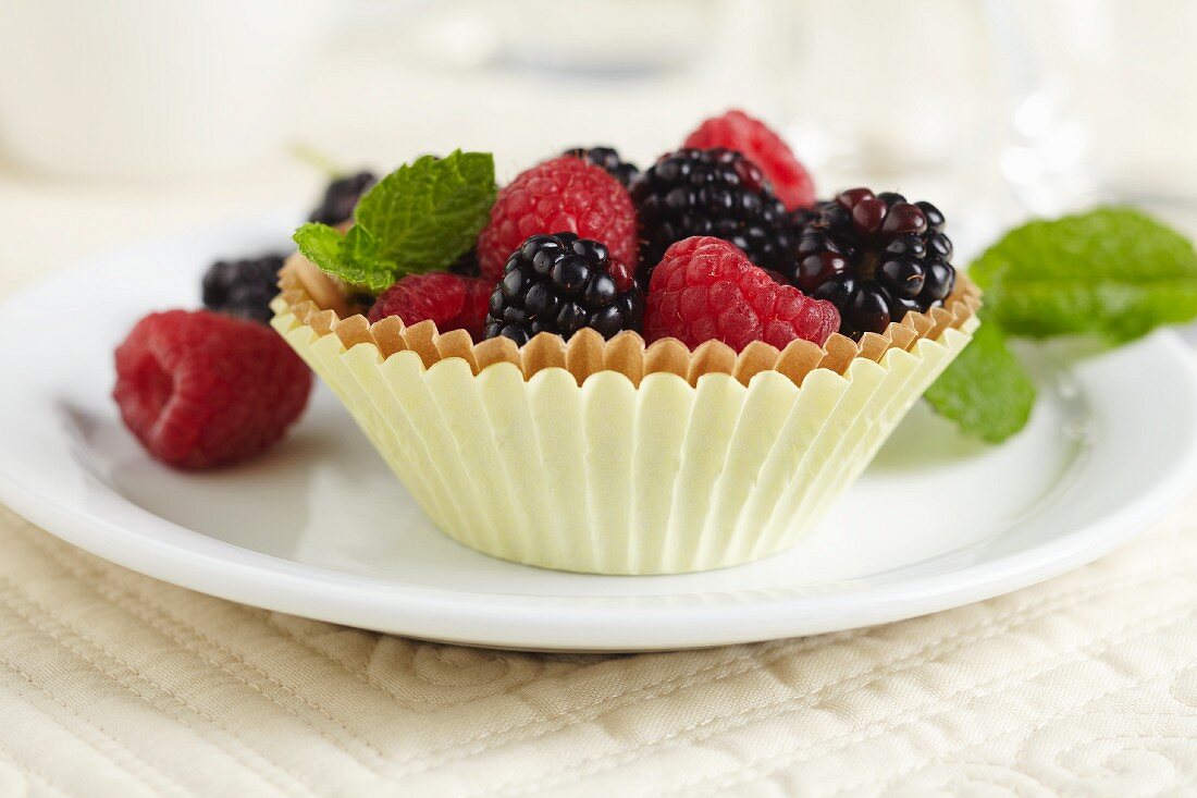 Blackberry and Raspberry Fruit Cup