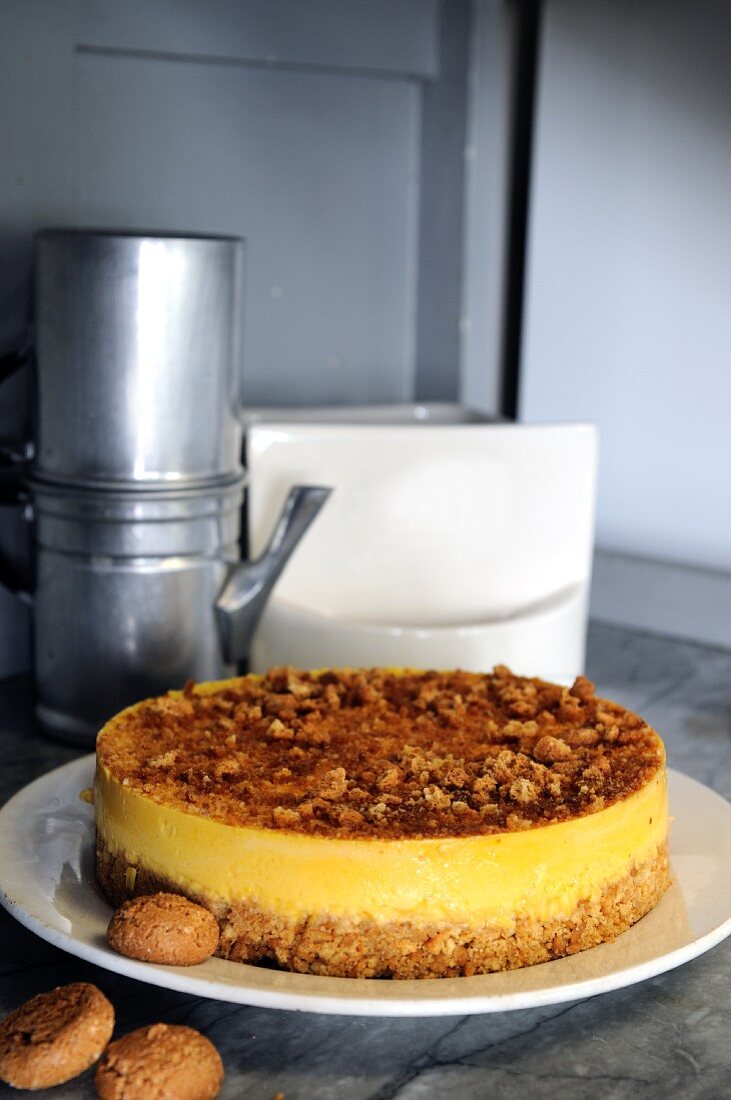 Torta di zucca agli amaretti (Kürbiskuchen mit Amaretti)