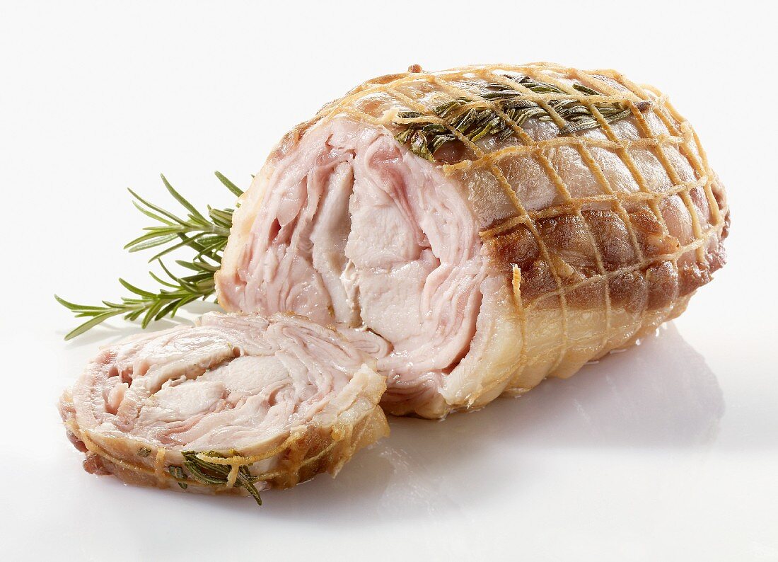 Rabbit roulade with rosemary