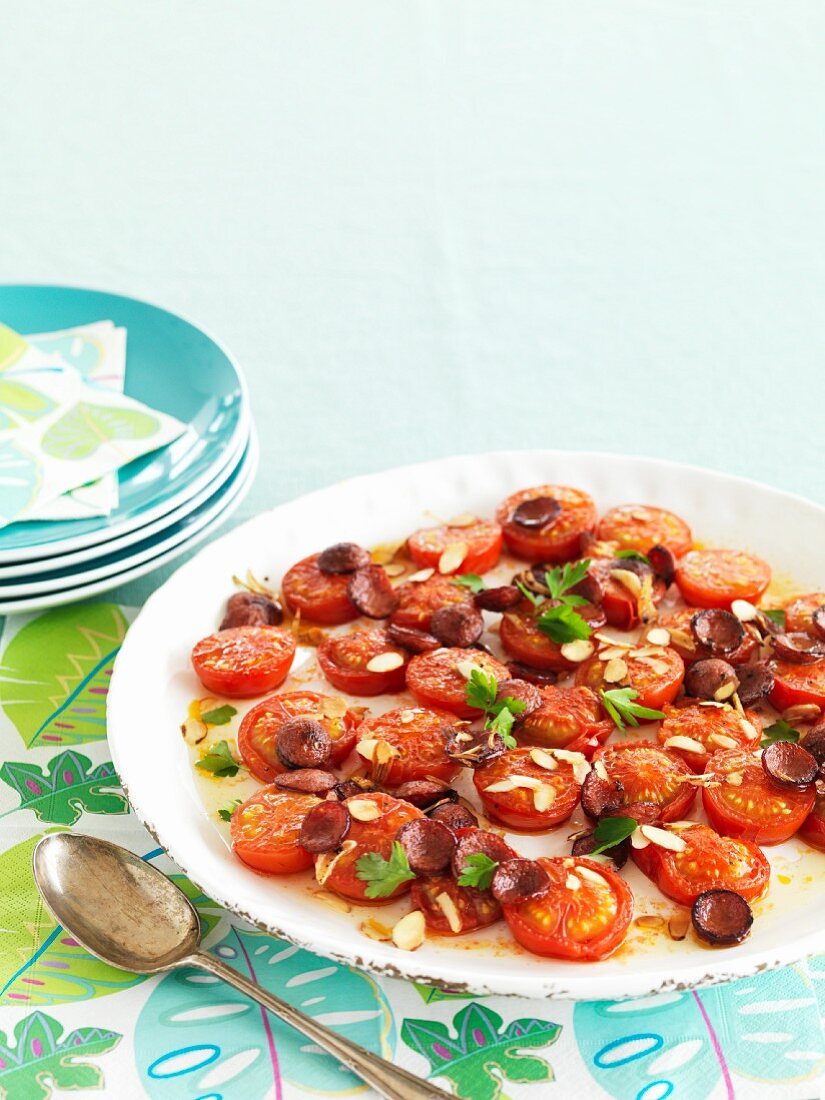 Gebratene Tomaten mit Chorizo