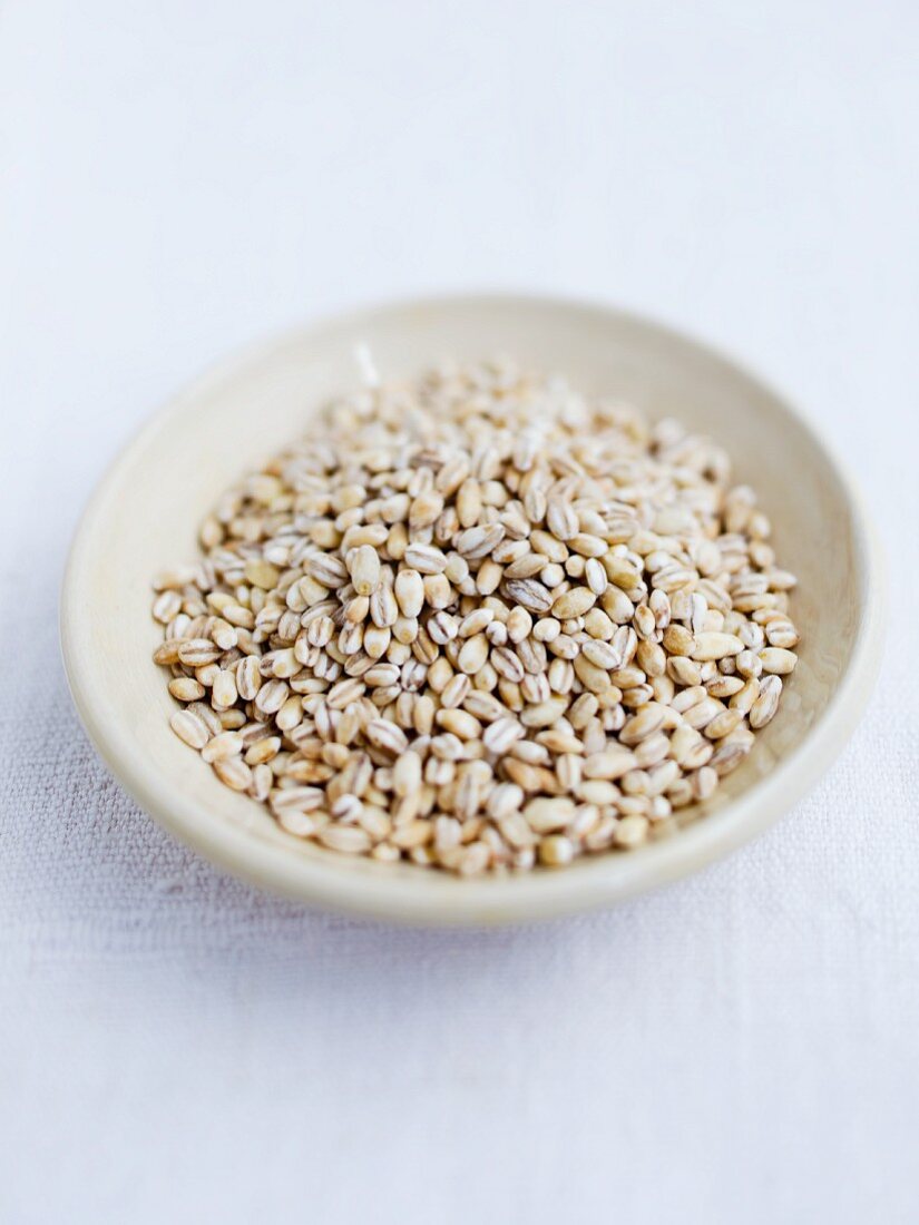 A bowl of pearl barley