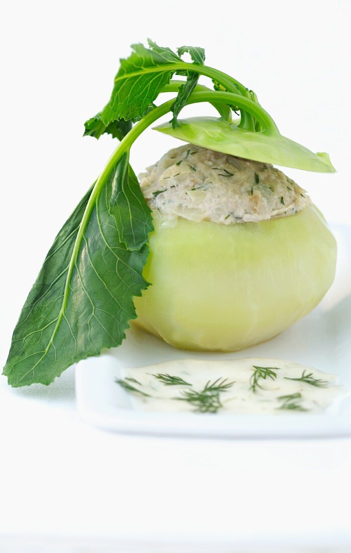 Stuffed kohlrabi (Romania)