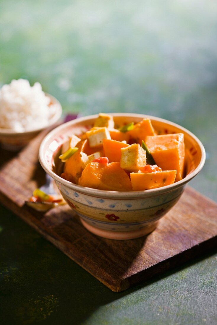 Sweet potato and tofu ragout