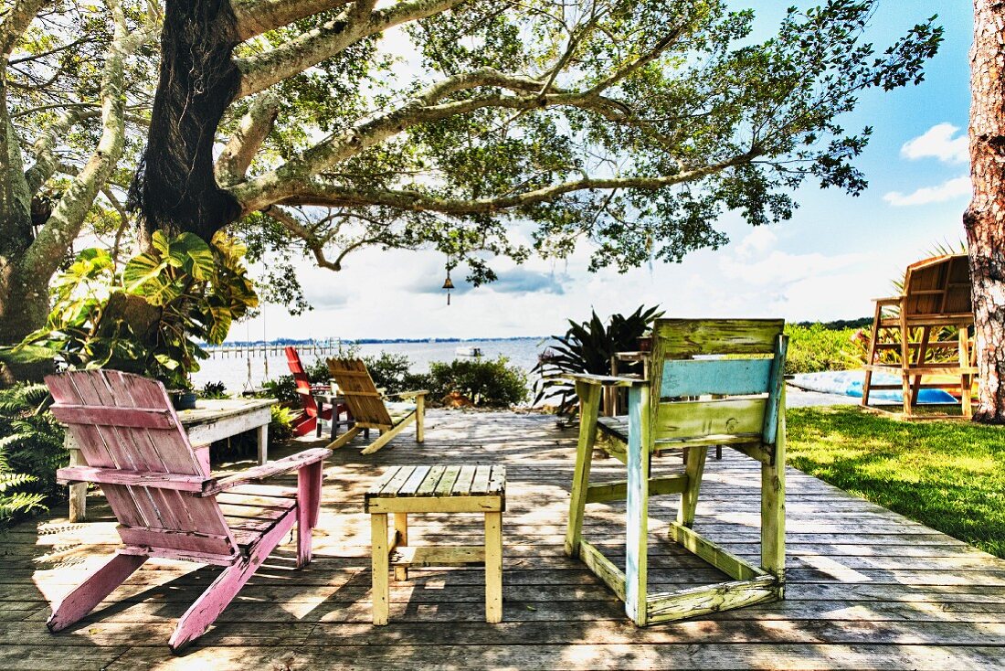 Deck Overlooking a River