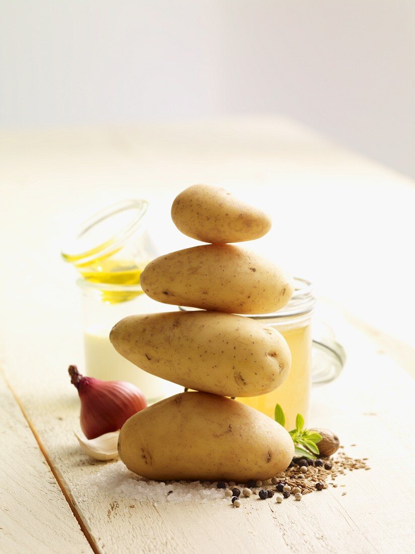 Ingredients for potato soup