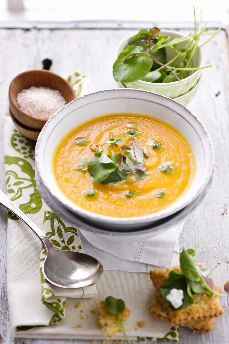 Pumpkin and orange soup