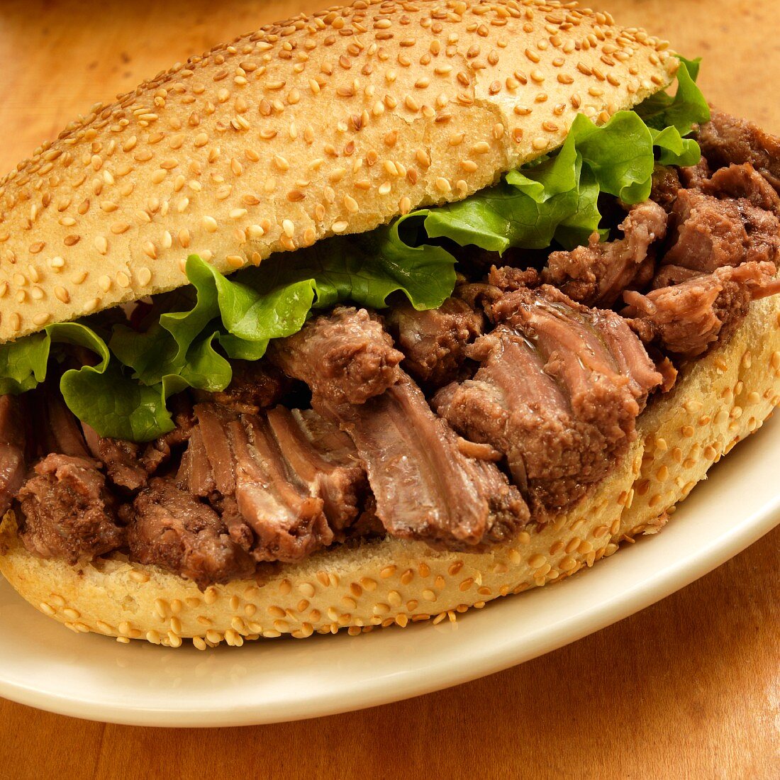 Pot-Roast-Sandwich (Sandwich mit geschmortem Rindfleisch)