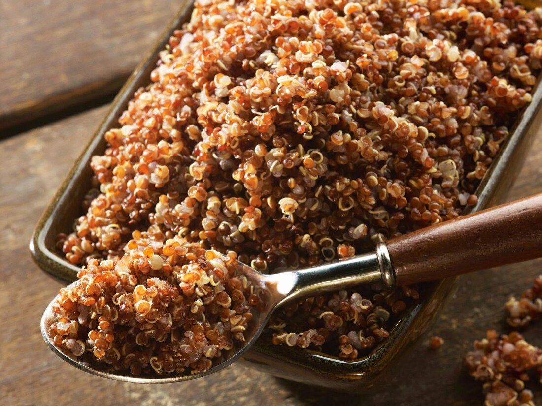 Cooked Red Quinoa