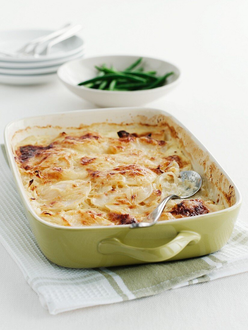 Kartoffelgratin in der Form