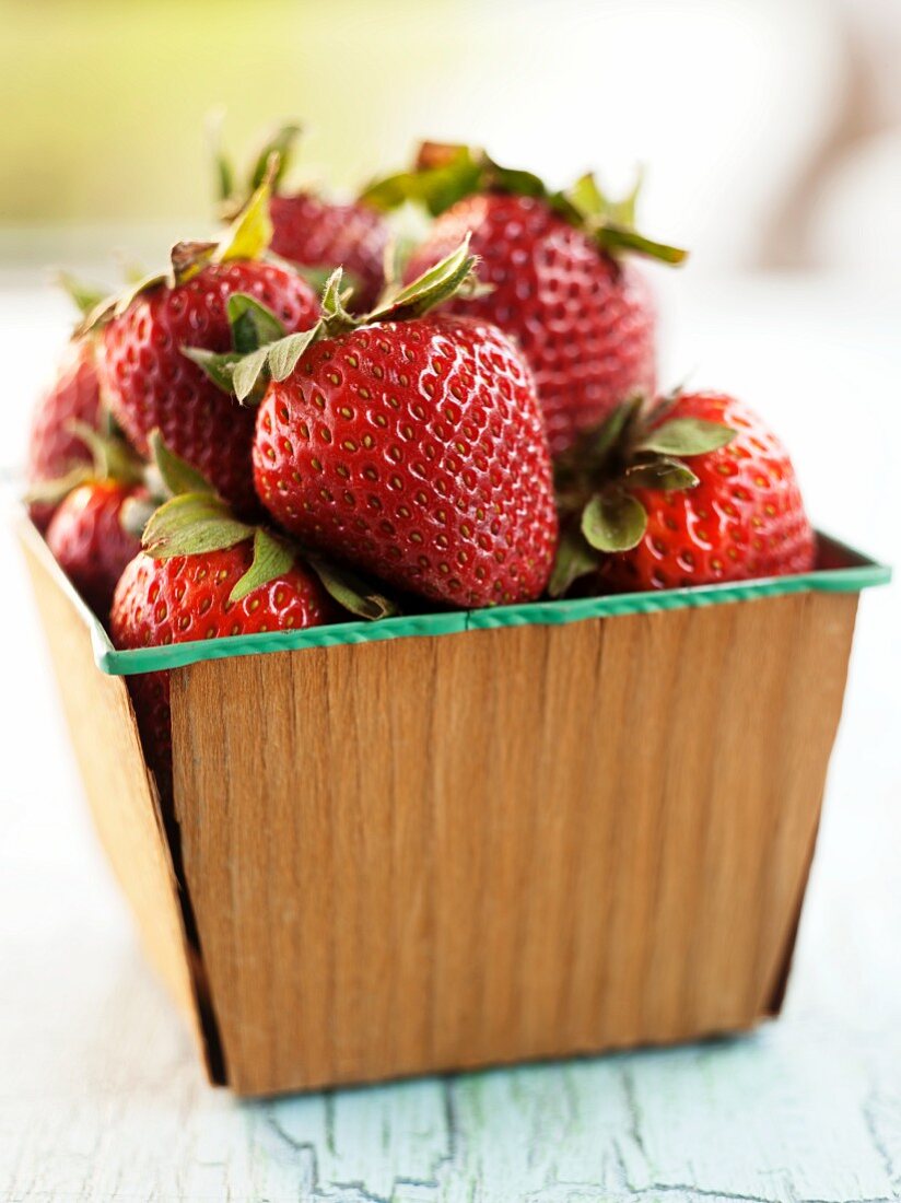 A Carton of Fresh Strawberries