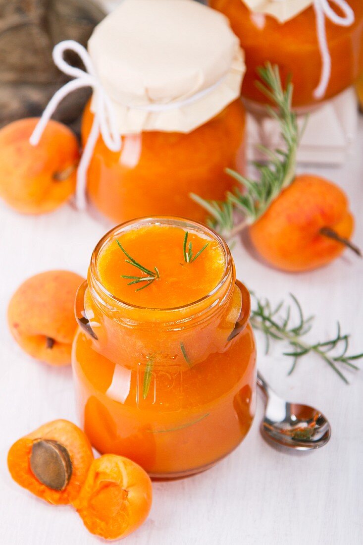 Apricot and rosemary jam