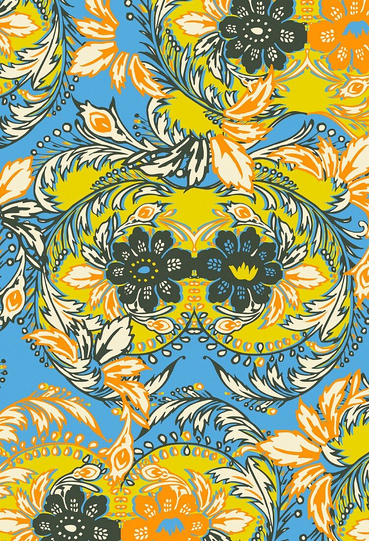 Intricate floral pattern (print)