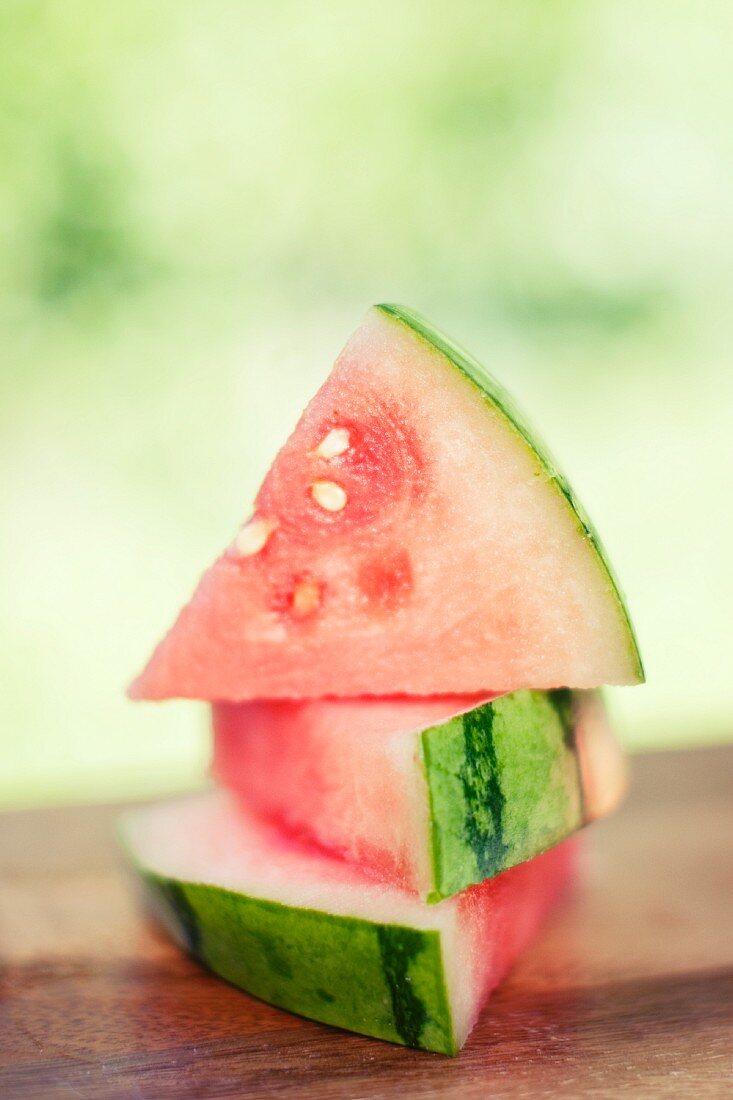 Gestapelte Wassermelonenstücke