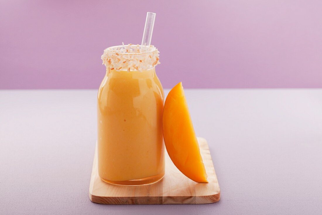 Mango and orange smoothie