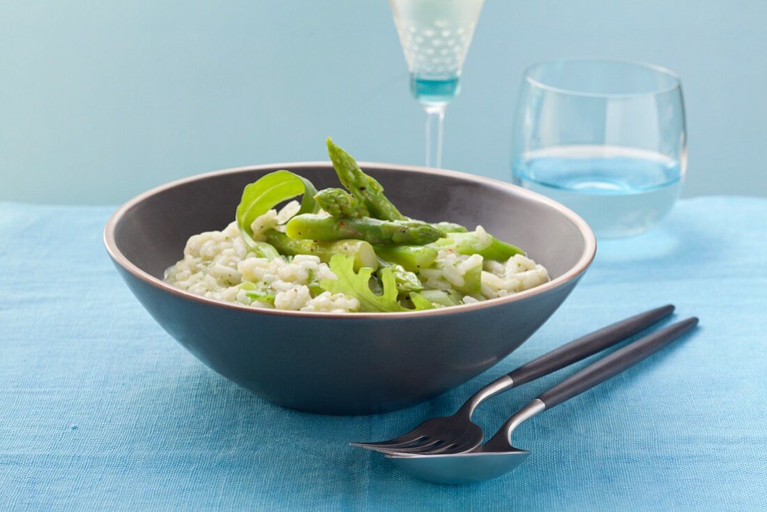 Risotto con gli asparagi (risotto with green asparagus)