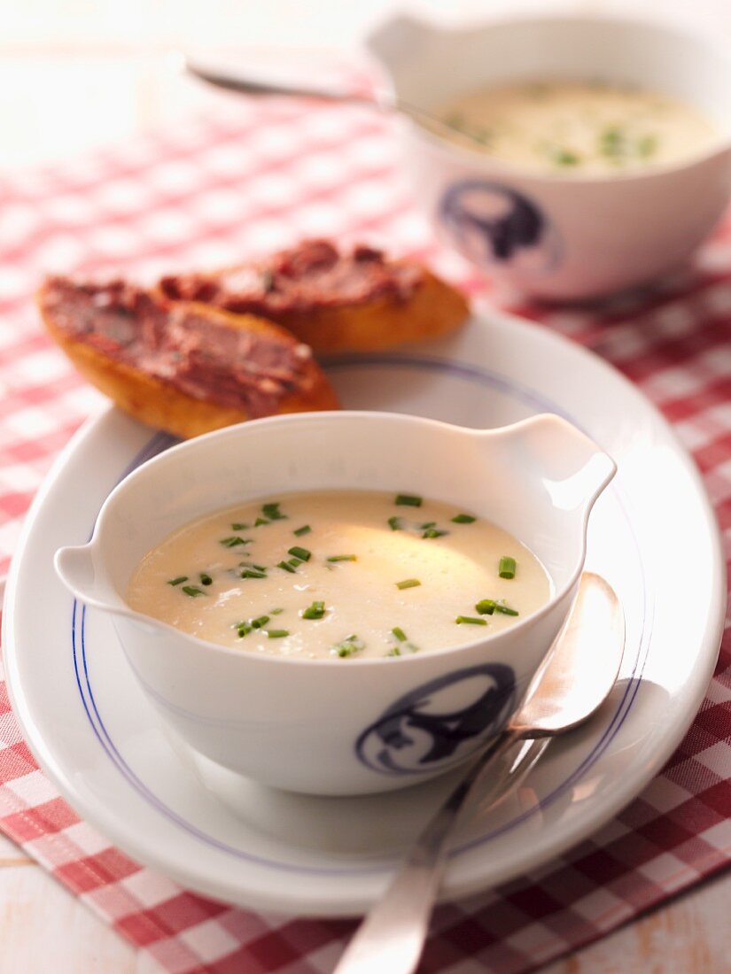 Parsnip soup with chives