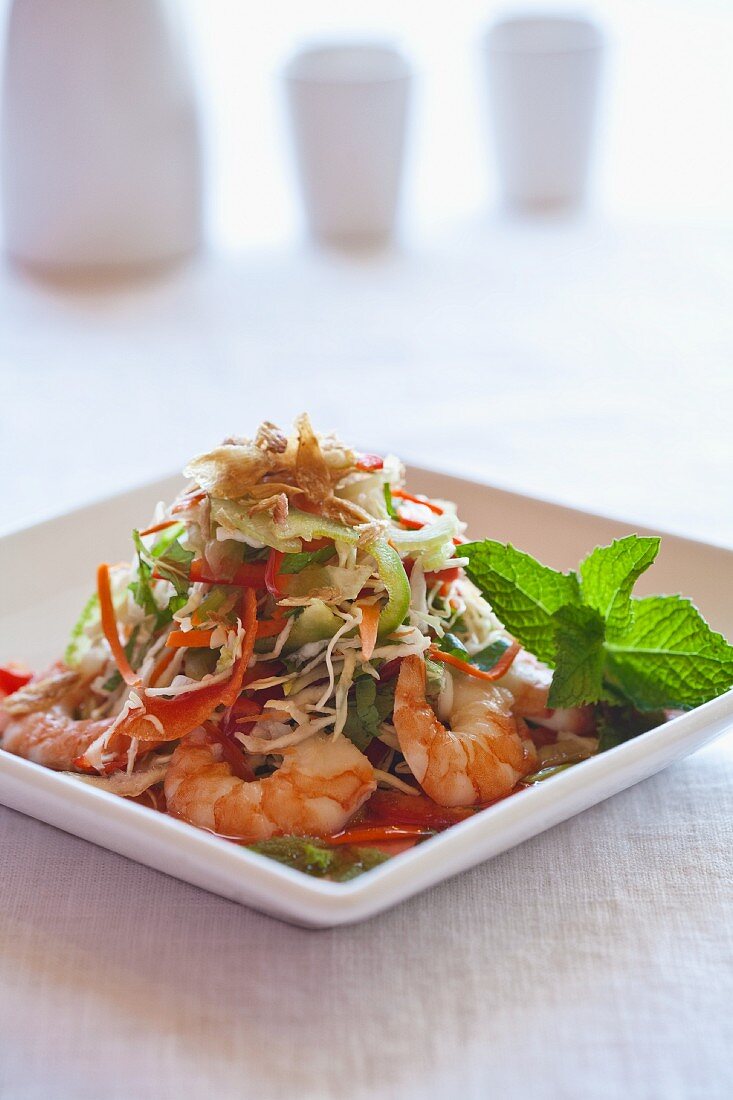 Shrimpssalat aus Thailand