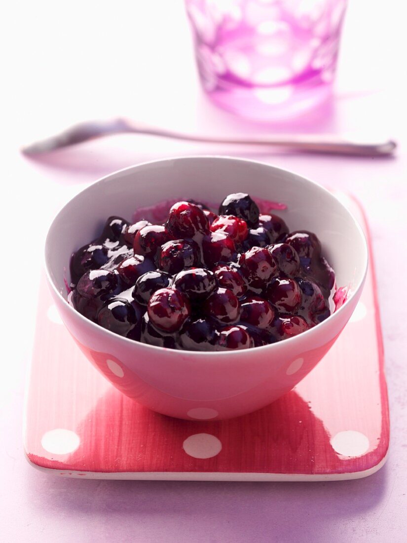 Blueberry compote