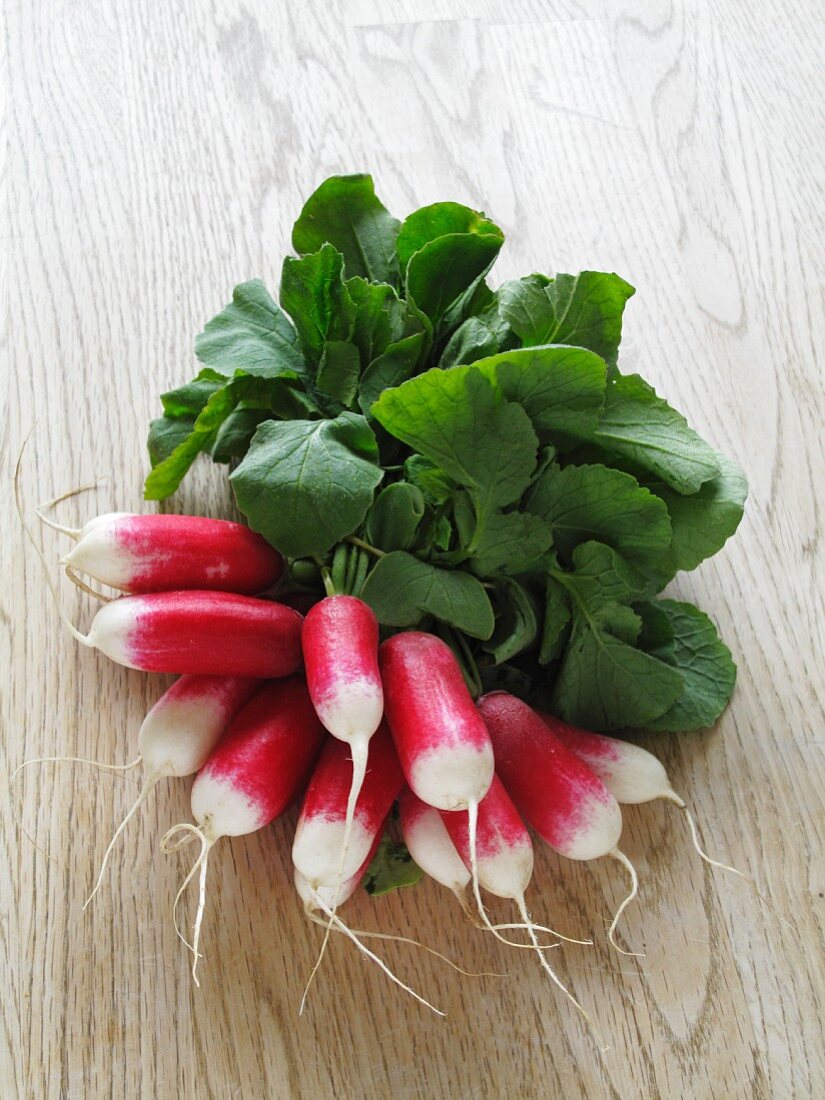 A bunch of radishes
