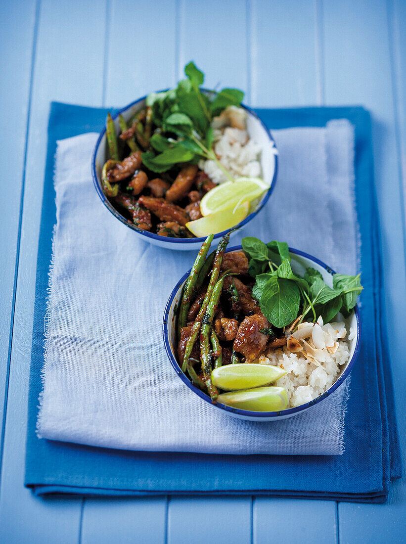 Thai chicken with coconut jasmine rice