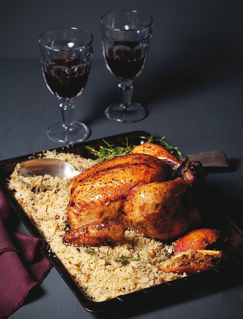 Moroccan chicken with couscous