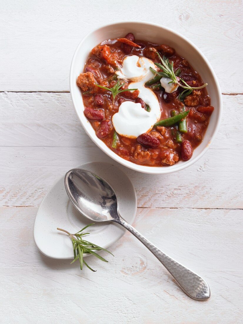 Chilli con carne with lamb