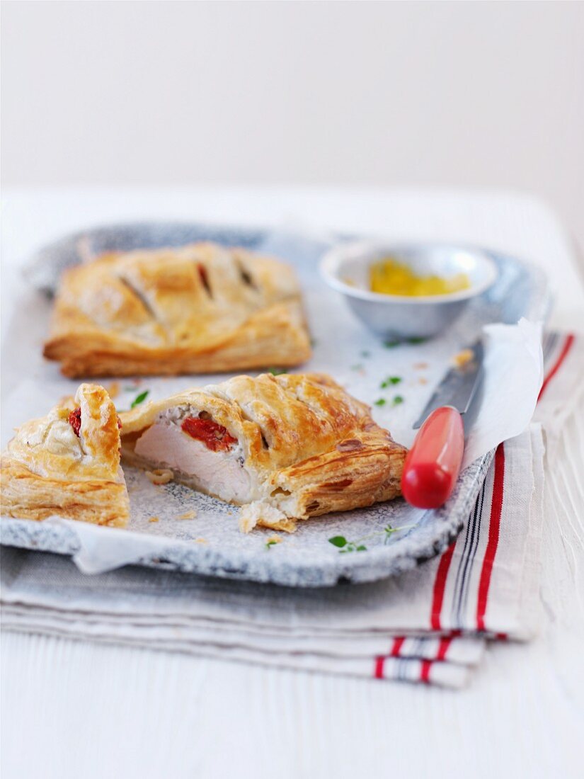 Turkey breast wrapped in puff pastry
