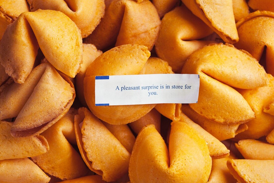 Many Whole Fortune Cookies with a Fortune