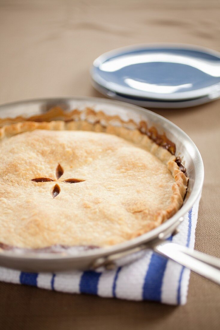 Beef Pot Pie in a Skillet