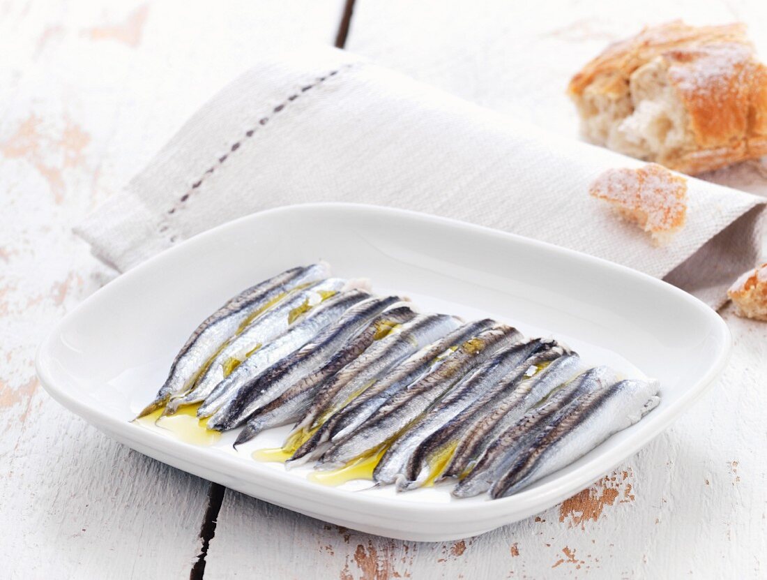Sardellen in Olivenöl