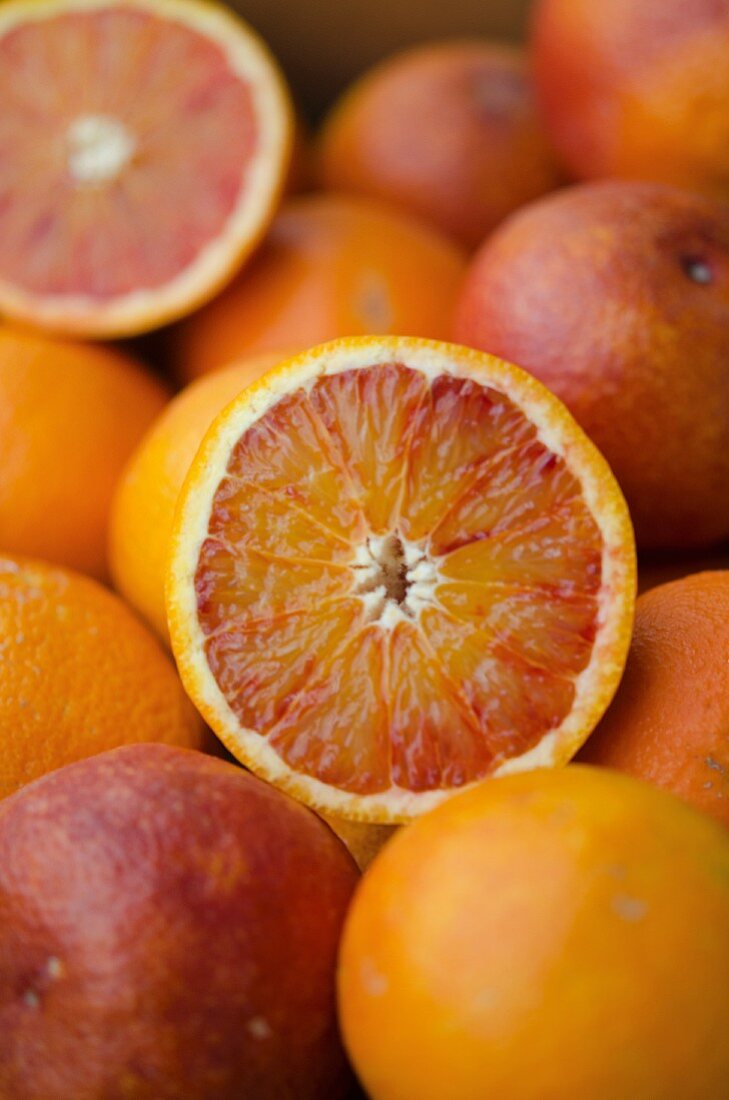 Organic blood oranges from Sicily